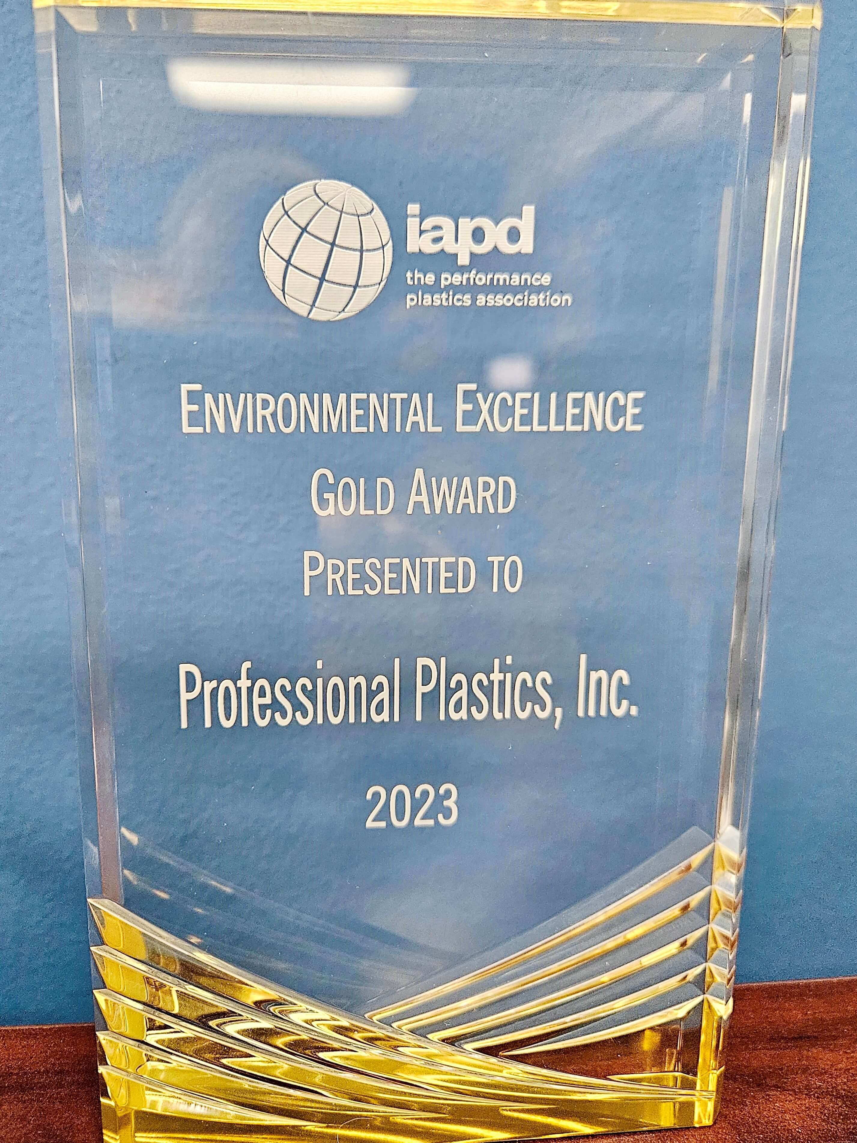 IAPD Environmental Excellence Award  2023